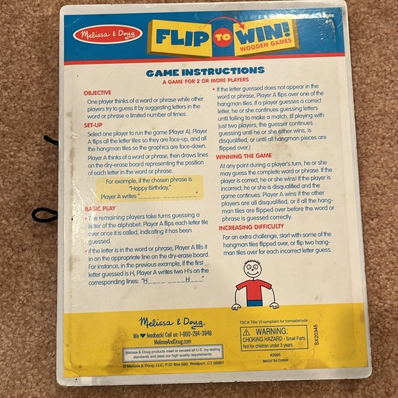 Melissa and Dough Wooden travel hangman game board - Picture 14 of 17